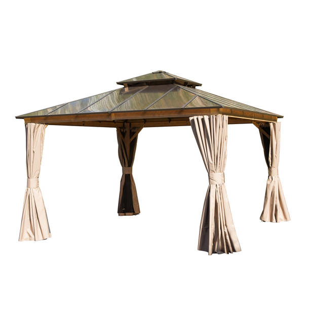 domi outdoor living Universal Winter Cover for Hardtop Gazebos 12x14